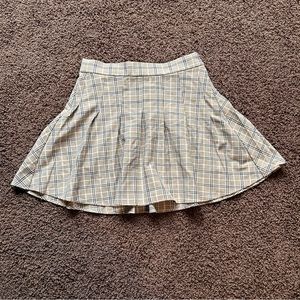 Garage plaid mini skirt